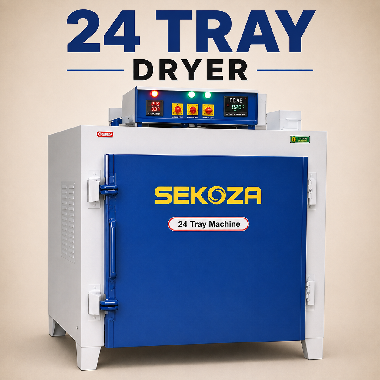 SEKOZA 24 Tray Pudina Dryer Machine
